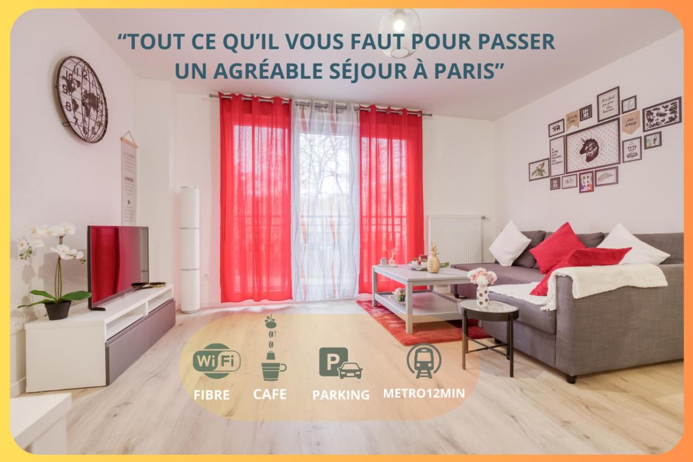 Luxueux Paris - Bagnolet - Les Lilas-Parking Gratuit Exterior foto